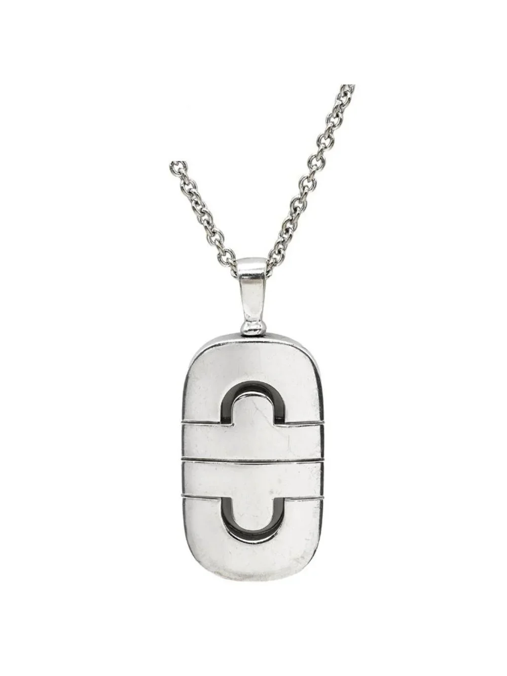 Bvlgari Necklace Parentesi White Gold Pendant 18